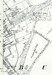 The eastern part of the town in 1901